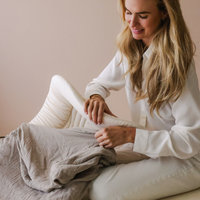 Infant Lounger Muslin Cover | Birch