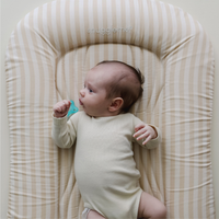 Infant Lounger Wave | Oat Stripe