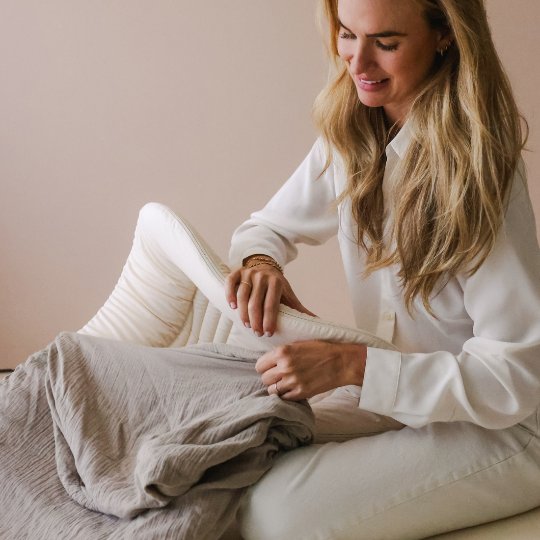 Infant Lounger Muslin Cover | Birch