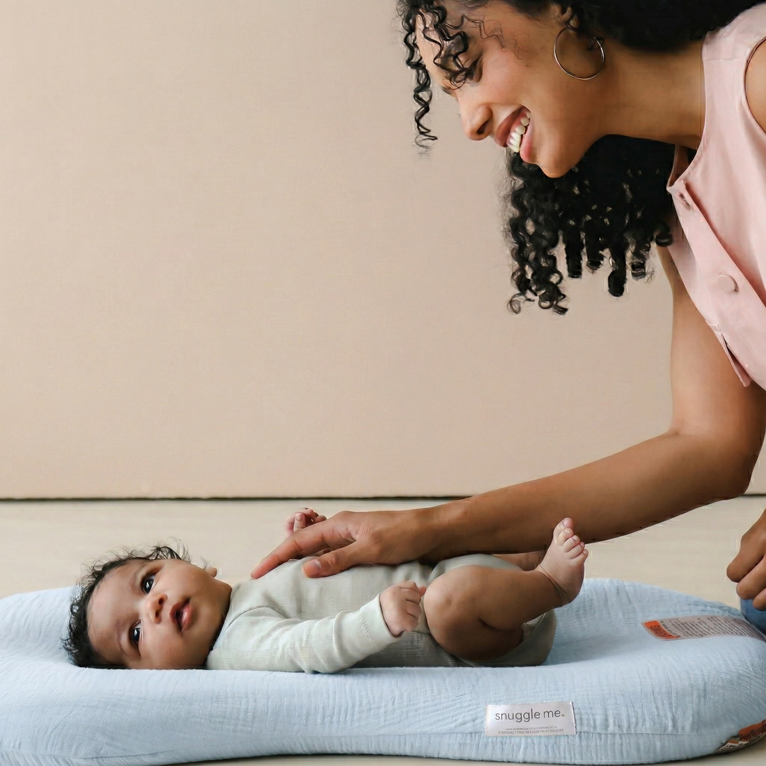 Infant Lounger Muslin Cover | Bluebell