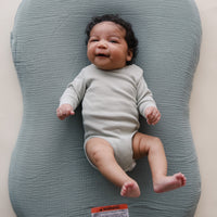 Infant Lounger Muslin Cover | Slate