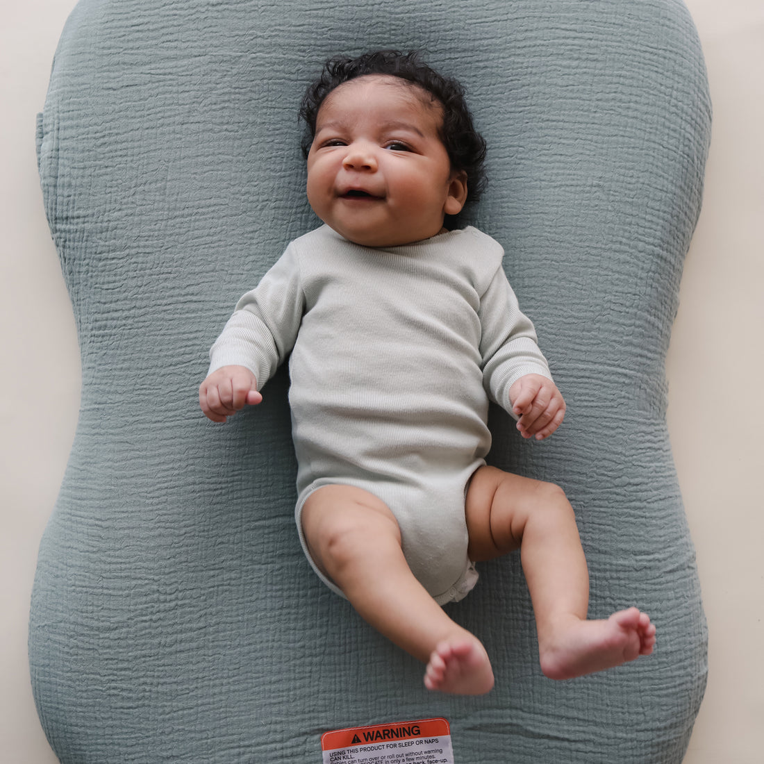 Infant Lounger Muslin Cover | Slate