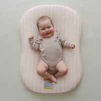 Infant Lounger Muslin Cover | Petal Stripe