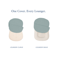 Infant Lounger Muslin Cover | Slate