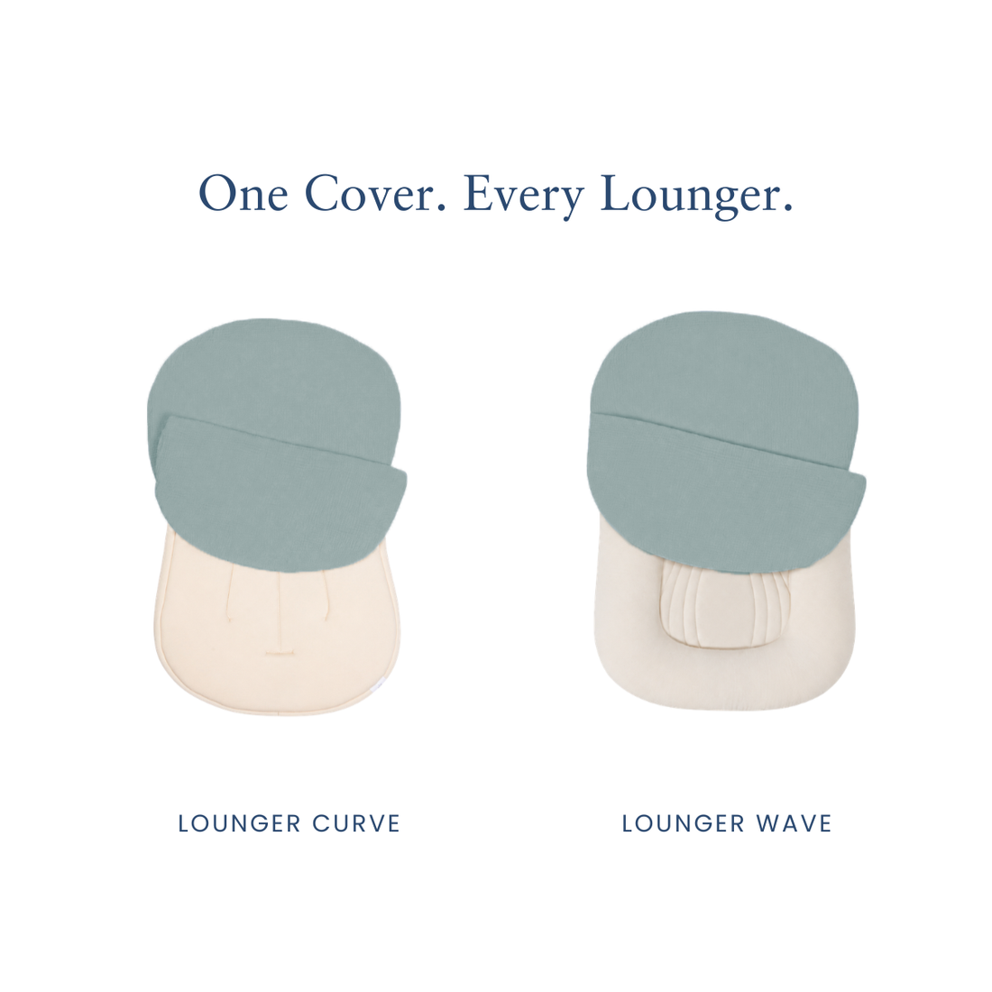 Infant Lounger Muslin Cover | Slate