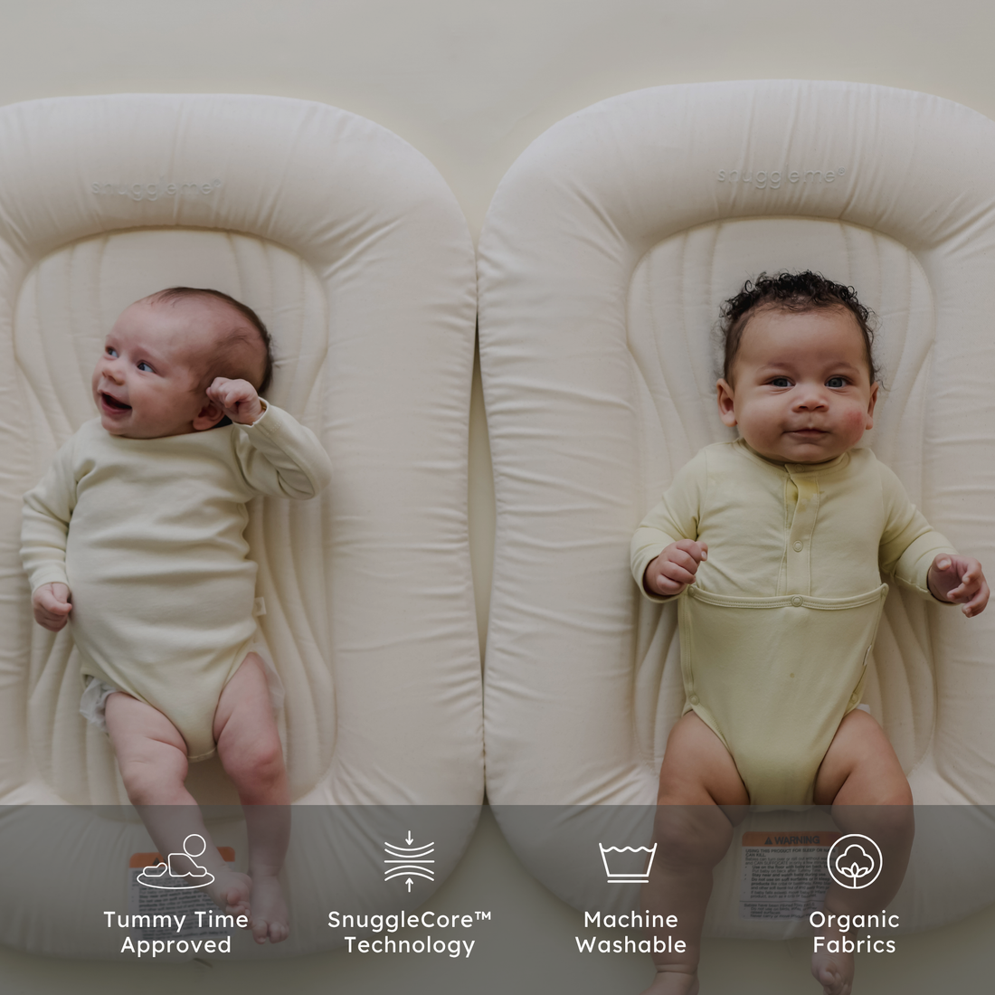 Infant Lounger Wave | Cocoa