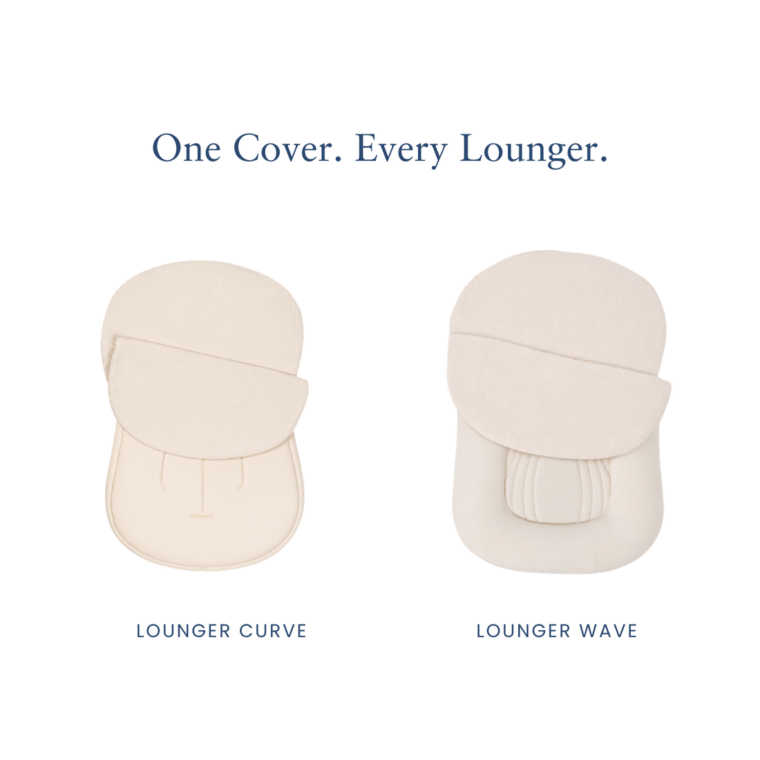 Infant Lounger Muslin Cover | Natural