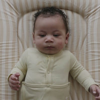 Infant Lounger Wave | Oat Stripe